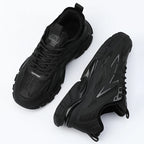 New Stylish Lightweight Comfortable Versatile Leather Platform Sneakers