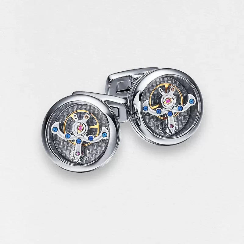 Mechanical Tourbillon Cufflinks|Gentlemen's Shirt Decoration Cufflinks