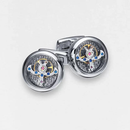 Mechanical Tourbillon Cufflinks|Gentlemen's Shirt Decoration Cufflinks