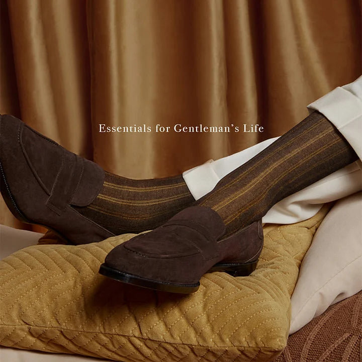 3D Striped Mid-tube Dress Socks