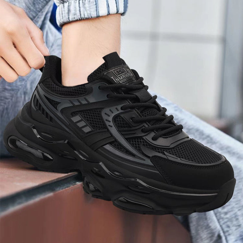 New Stylish Lightweight Comfortable Versatile Leather Platform Sneakers