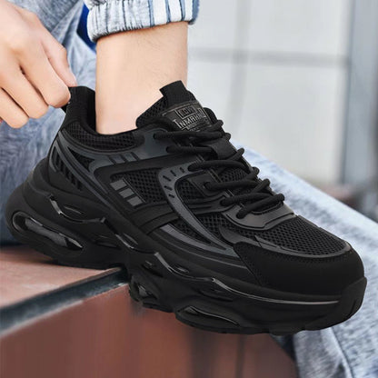 New Stylish Lightweight Comfortable Versatile Leather Platform Sneakers