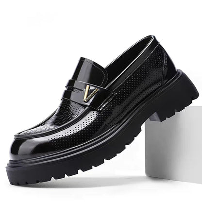 Luxury Men's Dress Shoes | Designer Crocodile-Embossed Leather | Business Casual (Pre-sale)