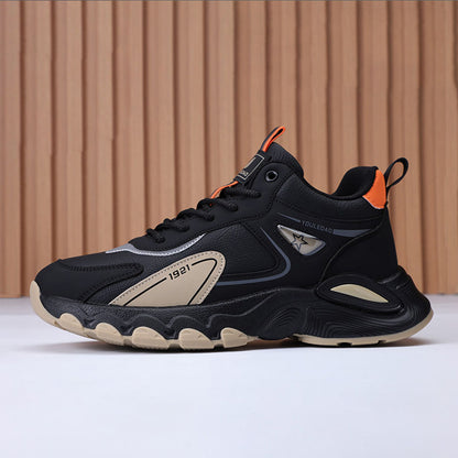 Leather Platform Sneakers - Stylish & Versatile Minimalist Design