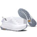 New thick-soled black leather rotating button running shoes