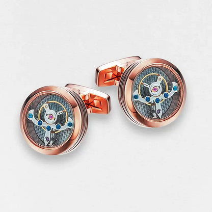 Mechanical Tourbillon Cufflinks|Gentlemen's Shirt Decoration Cufflinks