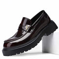 Mocasines de lujo sin cordones: zapatos de piel de becerro de primera capa hechos a mano (italianos)