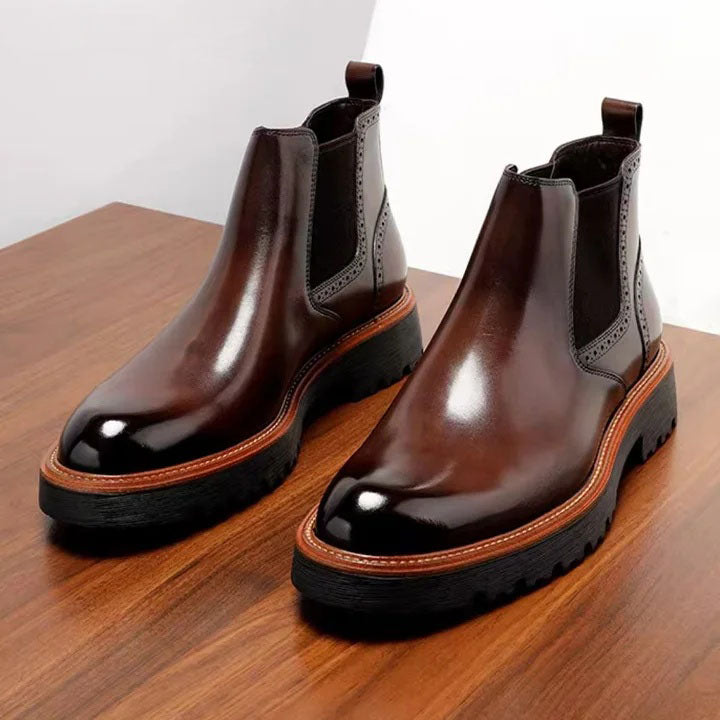 Chelsea Boots im Retro-Chic | Vintage-inspirierte Herren-Lederstiefeletten