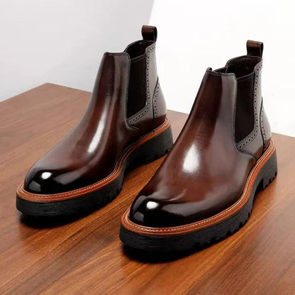 Chelsea Boots im Retro-Chic | Vintage-inspirierte Herren-Lederstiefeletten