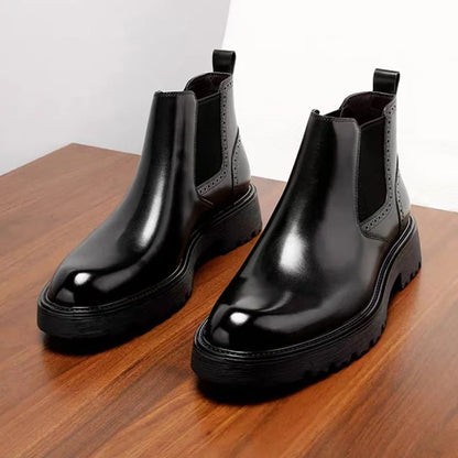 Chelsea Boots im Retro-Chic | Vintage-inspirierte Herren-Lederstiefeletten