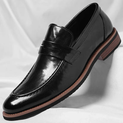 New British-Inspired Slip-Ons: Soft-Soled Leather Loafers for Business Casual