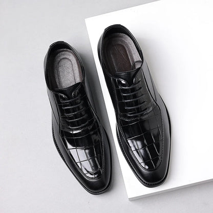 Runeasily Genuine Leather Dress Shoes