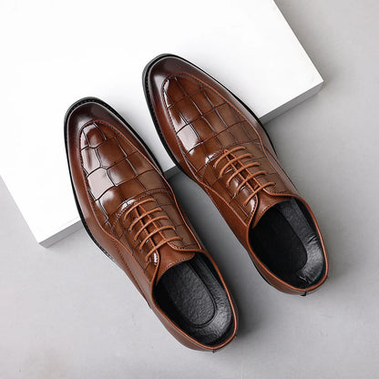 Runeasily Genuine Leather Dress Shoes
