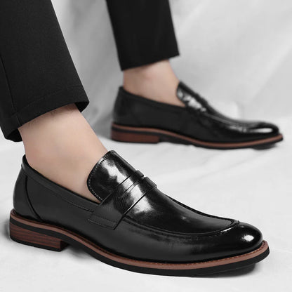 New British-Inspired Slip-Ons: Soft-Soled Leather Loafers for Business Casual