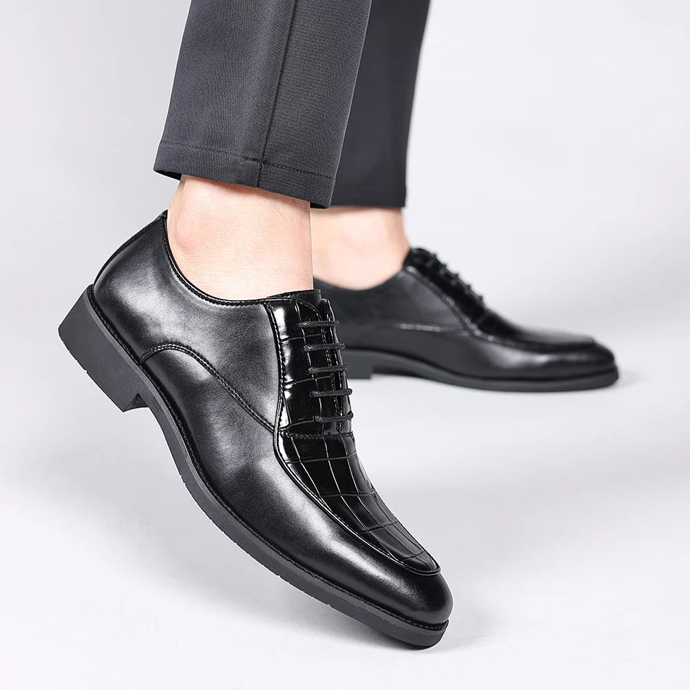 Runeasily Genuine Leather Dress Shoes