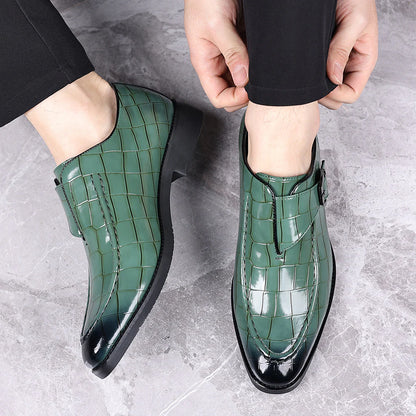 Victorino Leather Monk Strap Loafers