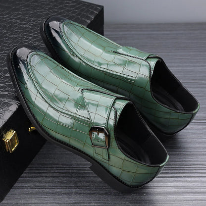 Victorino Leather Monk Strap Loafers