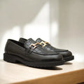 Black Croc Chunky Loafer