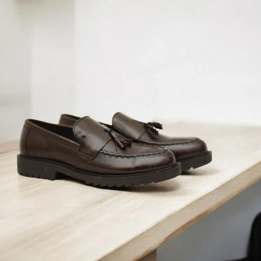 Brown Tussle Chunky Loafers