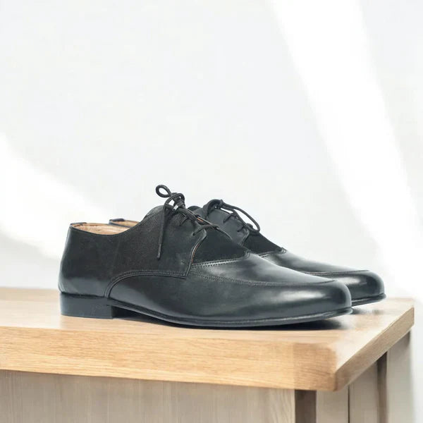 Black Suede leather formal Shoes