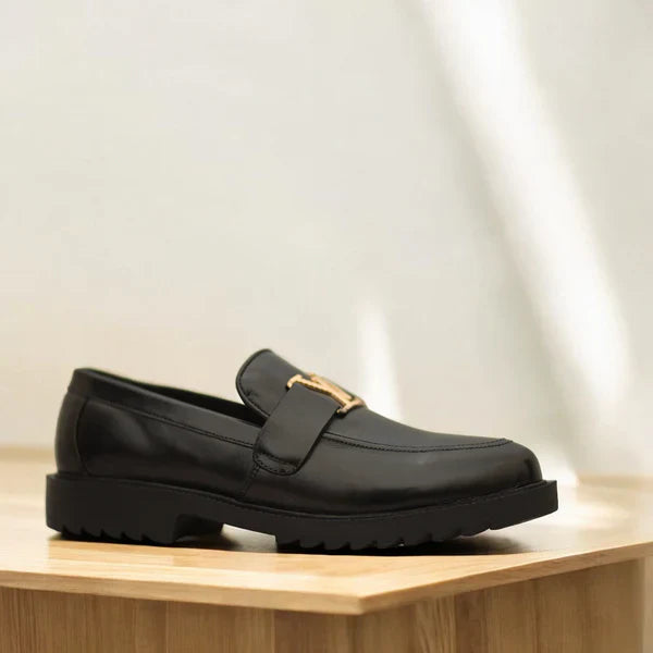 Premium Black Chunky Loafers