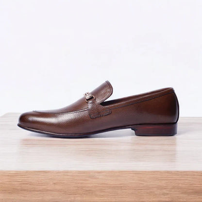 Premium Brown leather loafers