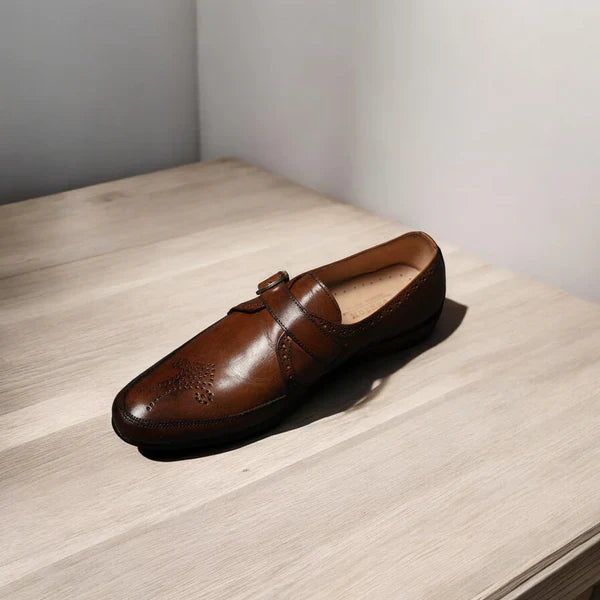 Brown Premium leather loafer