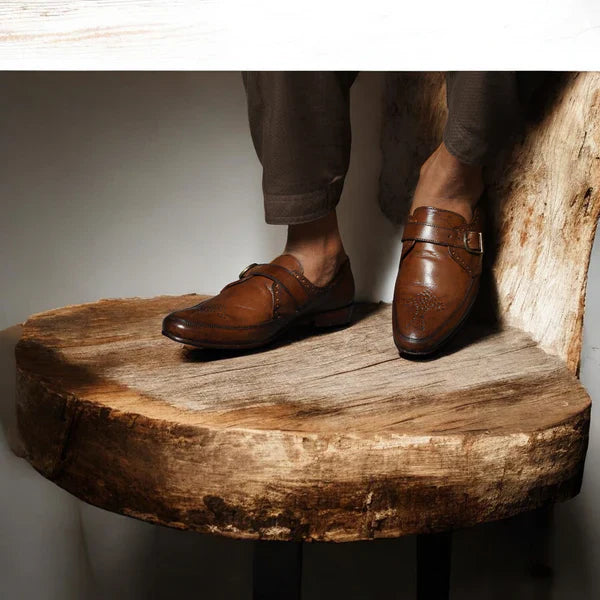 Brown Premium leather loafer