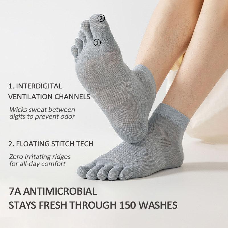 Ultra-Thin Toe Socks - Breathable, Anti-Odor & Seamless