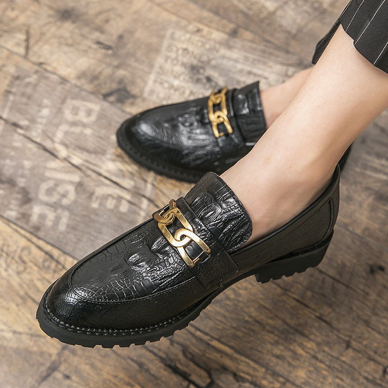 Luxuriöse Herrenschuhe | Designer-Leder in Krokodiloptik | Business Casual (Vorverkauf)