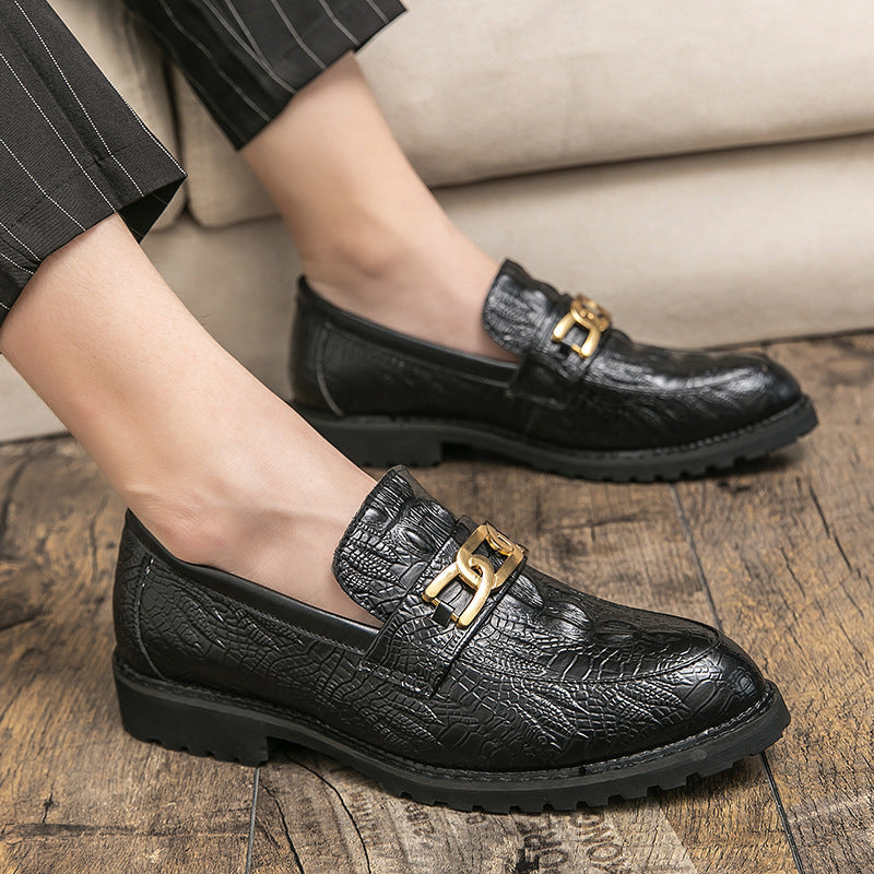 Luxury Men's Dress Shoes | Designer Crocodile-Embossed Leather | Busin Runeasily Luxury Men's Dress Shoes | Designer Crocodile-Embossed Leather | Busin Runeasily