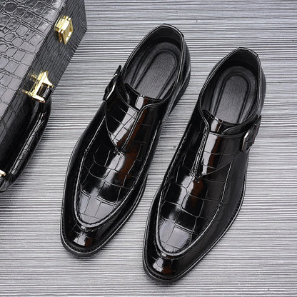 Victorino Leather Monk Strap Loafers