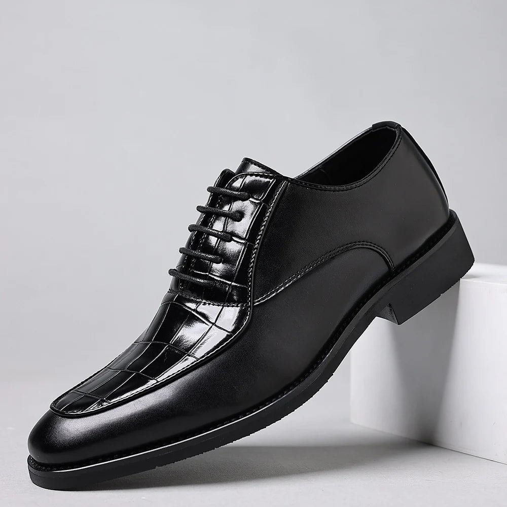 Runeasily Genuine Leather Dress Shoes