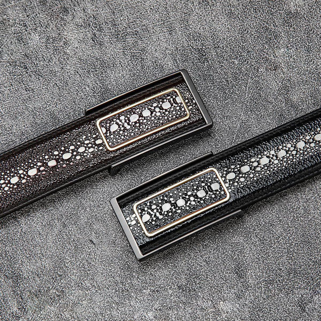 Premium Pearl Stingray Leather with Auto-Deploy Buckle