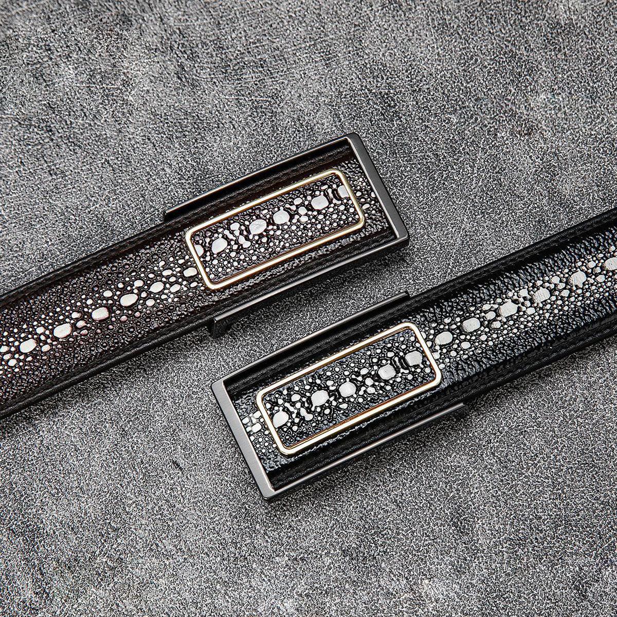 Premium Pearl Stingray Leather with Auto-Deploy Buckle