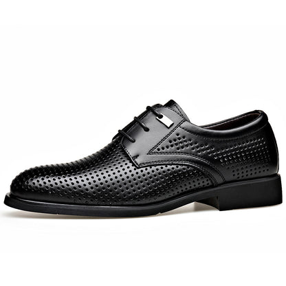 New business formal breathable hollow leather shoes