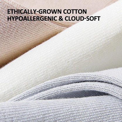 Premium Cotton No-Show Socks - Breathable & Odor-Free