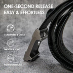High-end quality crocodile pattern automatic buckle business casual belt