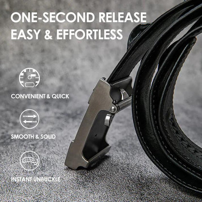 High-end quality crocodile pattern automatic buckle business casual belt