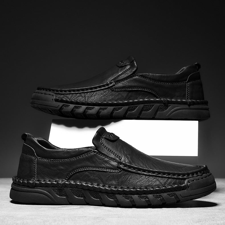 Artisan Hand-Stitched Men's Loafers - Comfortable Slip-On Casual Shoes