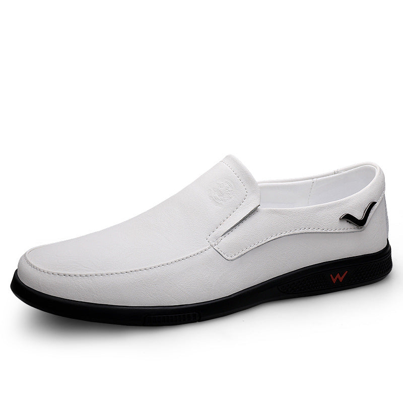 Business casual leather shoes loafers