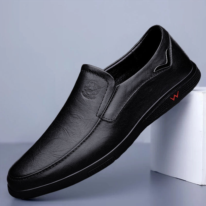 Business casual leather shoes loafers