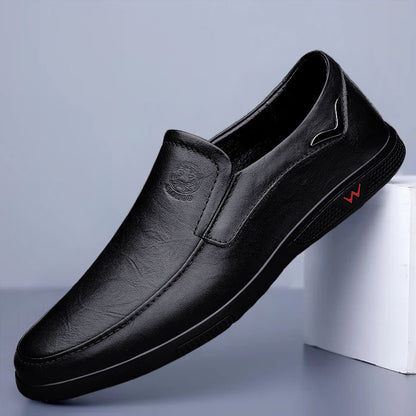 Business casual leather shoes loafers