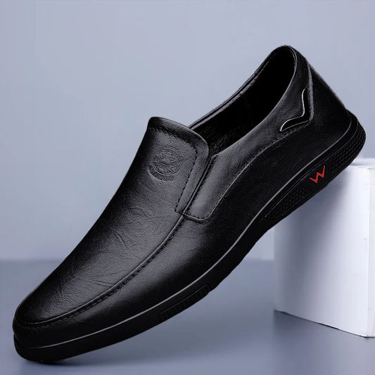 Business casual leather shoes loafers