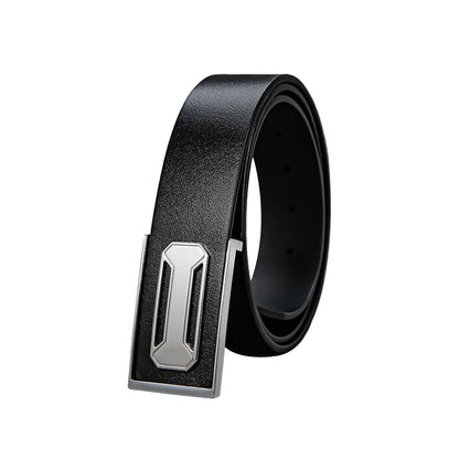 Premium Top-Grain Leather Belt – High-End Business & Casual Men's Dress Strap