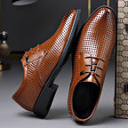 New business formal breathable hollow leather shoes