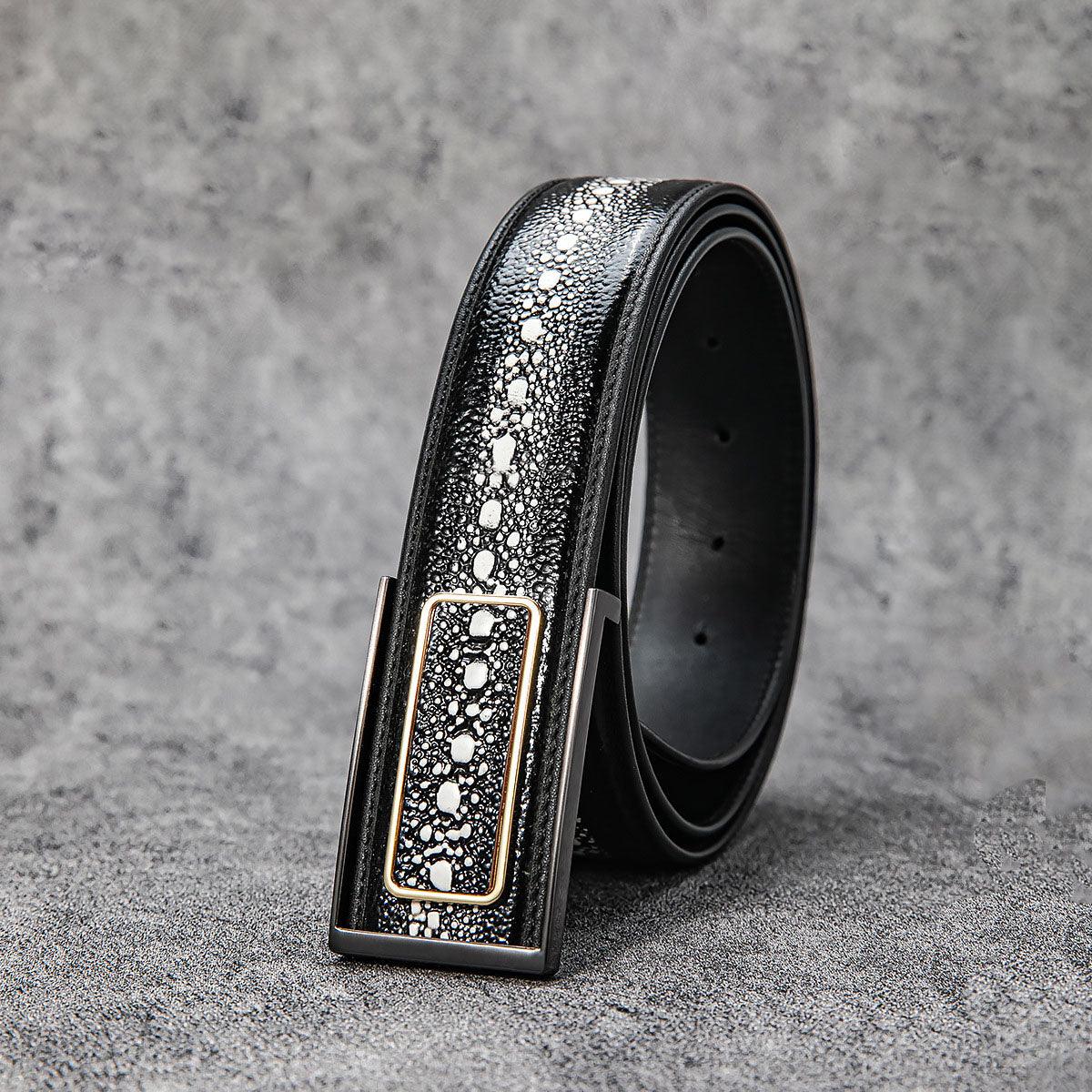 Premium Pearl Stingray Leather with Auto-Deploy Buckle