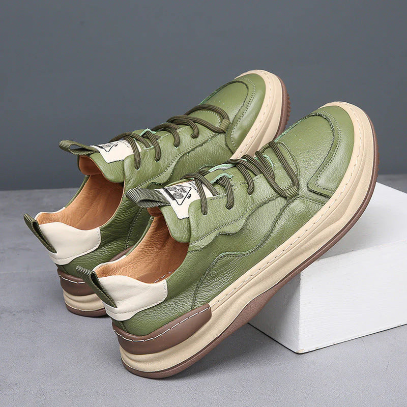 Runeasily Milan Sneaker aus echtem Leder