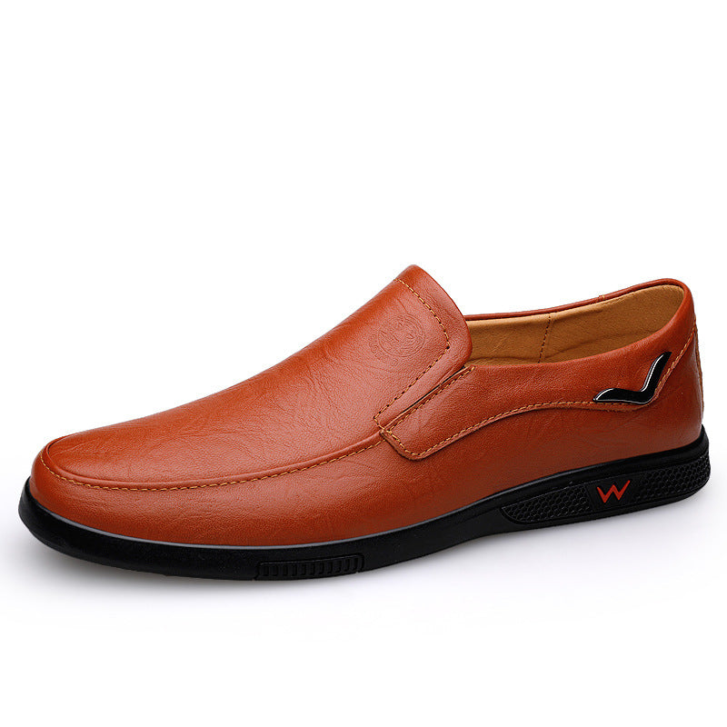 Business casual leather shoes loafers