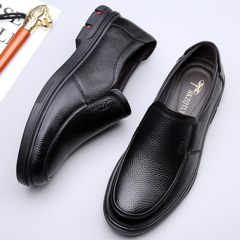 Soft sole lightweight breathable leather loafers